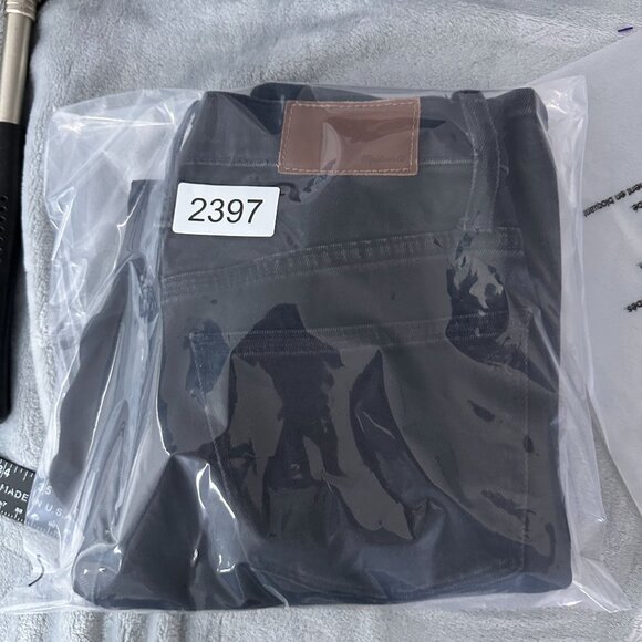 Madewell Classic Straight Leg Jeans Womens Size 25 High Rise Stretch Black - Picture 13 of 13